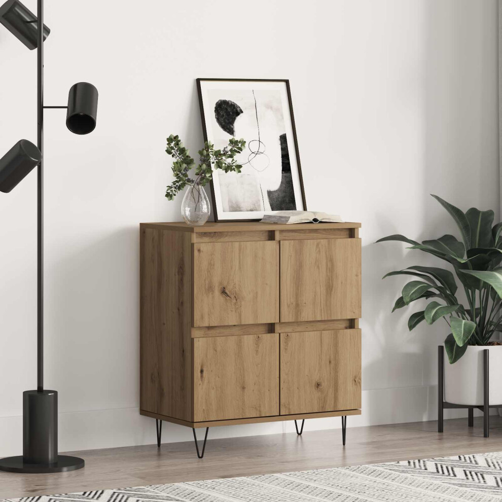 Vidaxl Sideboard Artisan Oak 60 X 35 X 70 Cm