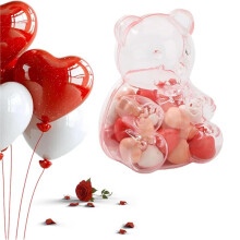 Large Gummy Bear Containers Plastic, Valentine'S Day Gummy Bear Containers, Gummys Bears Container for Valentine Gift B
