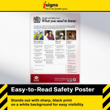Health and Safety Law Poster 20262 Pack HSE Poster A2 and A3 Laminated