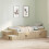 VidaXL vidaXL Storage Bed Frame with Storage Sonoma Oak 80 cm Engineered Wood 4