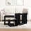 VidaXL vidaXL Nesting Table 3 pcs Black Oak Engineered Wood 4