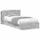 VidaXL vidaXL Bed Frame with Storage with Drawer Concrete Grey 75 x 190 cm 2