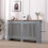 AVC Designs Extra Large Radiator Cover Modern Design Vertical Slats Grey/Oak… 4