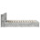 VidaXL vidaXL Bed Frame with Storage with Drawer Concrete Grey 75 x 190 cm 4
