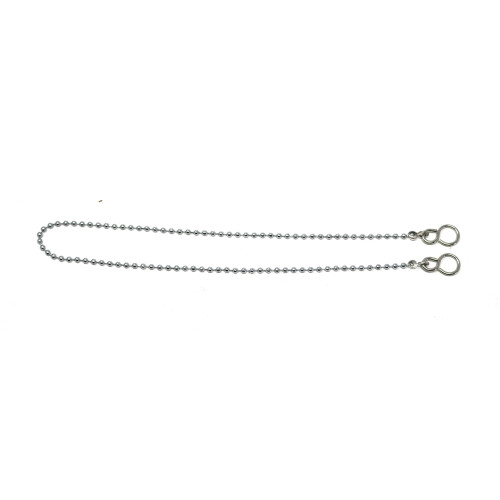 fiXte Ball Type Replacement Bath Sink Chain with Fitted S Hook Chrome Plated 450 2