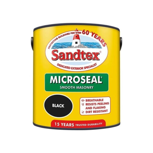 Sandtex Sandtex Retail Ultra Smooth Masonry Black 2.5 L 1