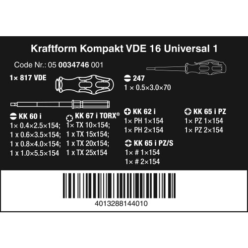 Wera KK VDE 16 Universal 1 1