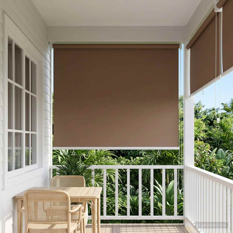 Vidaxl Outdoor Roller Blind Uv Protection Taupe 60 X 230 Cm Light