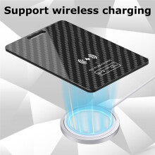 Wallet Tracker Card 1.8mm Thin Wireless Charging Works with Find My IOS Only IP68 Waterproof Item Tracker
