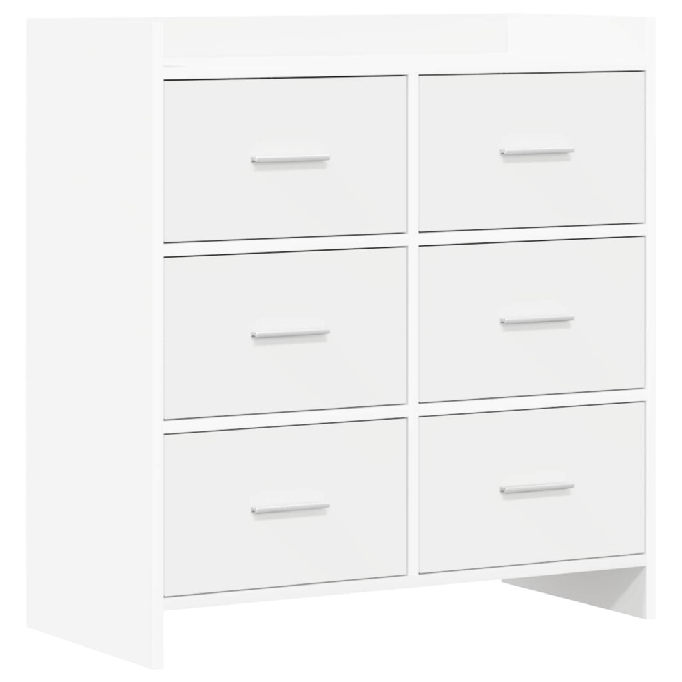 Vidaxl Sideboard 75 X 33 X 80 Cm Engineered Wood White