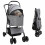 VidaXL vidaXL Folding Pet Stroller Adjustable Grey 81 x 47 x 99 cm Polyester 1