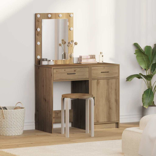 VidaXL vidaXL Dressing Table 2 pcs Brown 50 x 41 x 135 cm Engineered wood