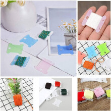 Embroidery Floss Organizer Stitch Thread Organizer-Bobbin Winder 2 Compartments,300 Floss Bobbins ,4pcs Stickers