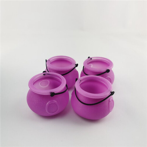 60pcs   Cauldron with Handle Halloween  Witch Cauldron Halloween Pot Candy Holder for Halloween