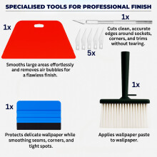 Wallpaper Paste Kit – Strong Adhesive Wallpaper Kit for Easy Hanging a