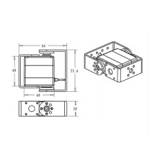 3X Dsservo Dual-Axis Robot Servo 35kg RDS3235 Metal Digital Servo High Torque Robotic Arm for Robot DIY Accessories