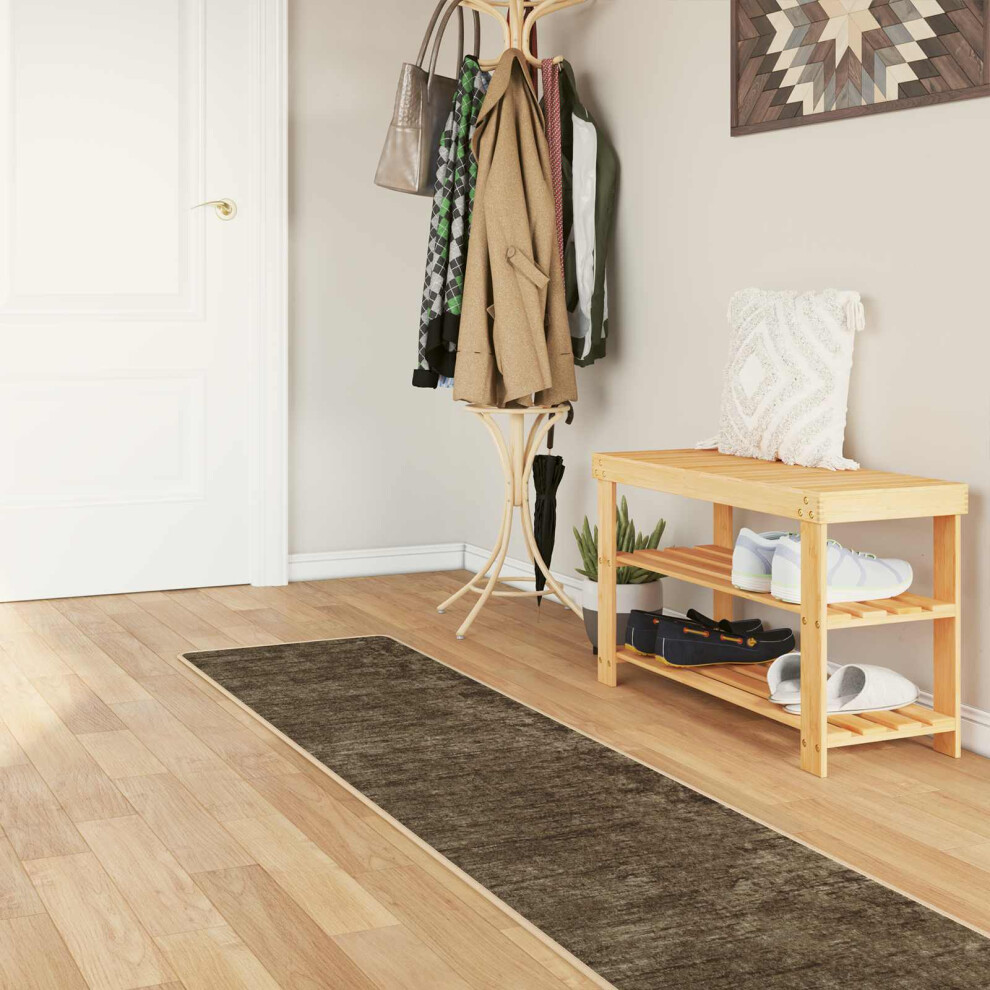 Vidaxl Rug Runner Marsa Forest 50 X 400 Cm Polyester And Pvc Green