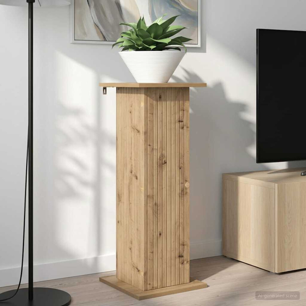 Vidaxl Plant Stand 2 Pcs Artisan Oak 30.5 X 30 X 80.5 Cm