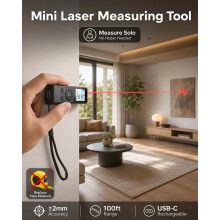 Cooper Ray Mini Laser Measure 68mm28g Pocket Size Keychain Laser Measu
