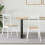 VidaXL vidaXL Dining Chairs 2 pcs White 43 x 54 x 89 cm Solid Rubber Wood 1