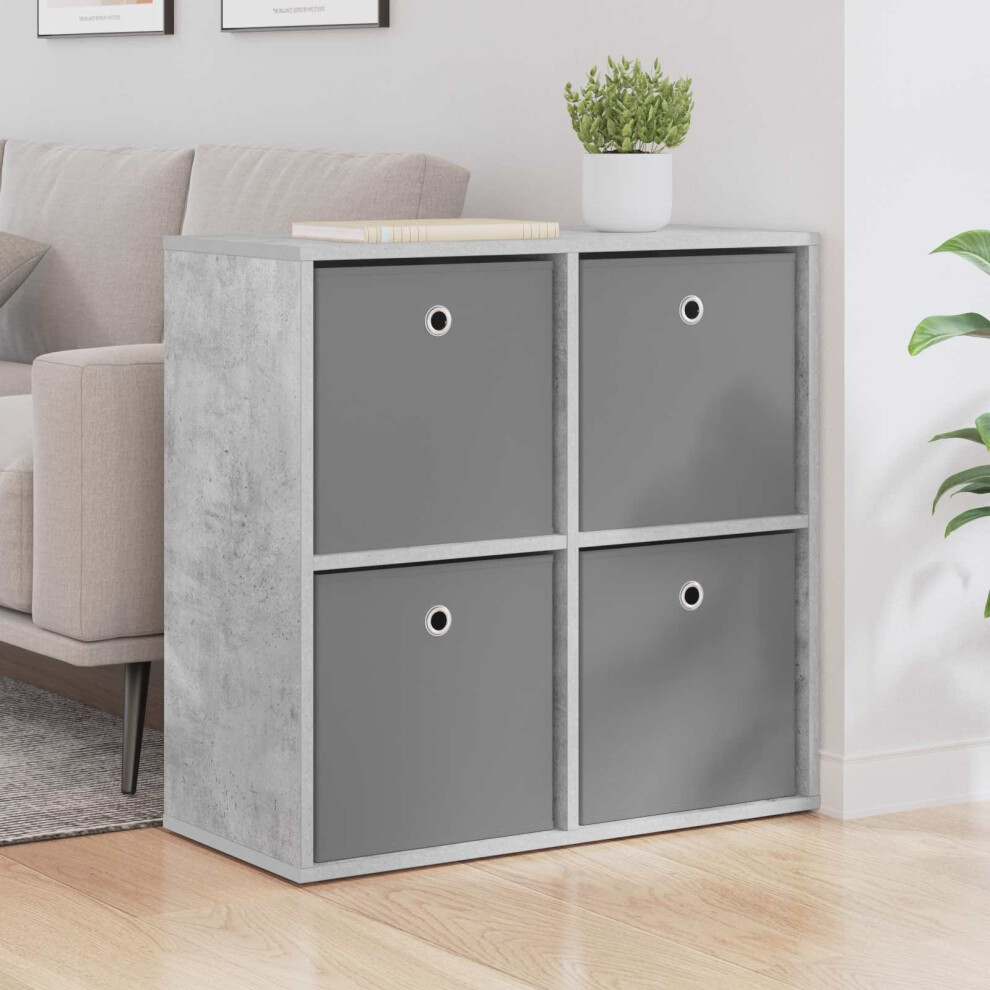 Vidaxl Sideboard With Drawer Concrete 68.5 X 32 X 67 Cm Grey