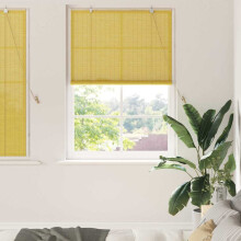 vidaXL Roller Blind Yellow 110 x 160 cm Bamboo