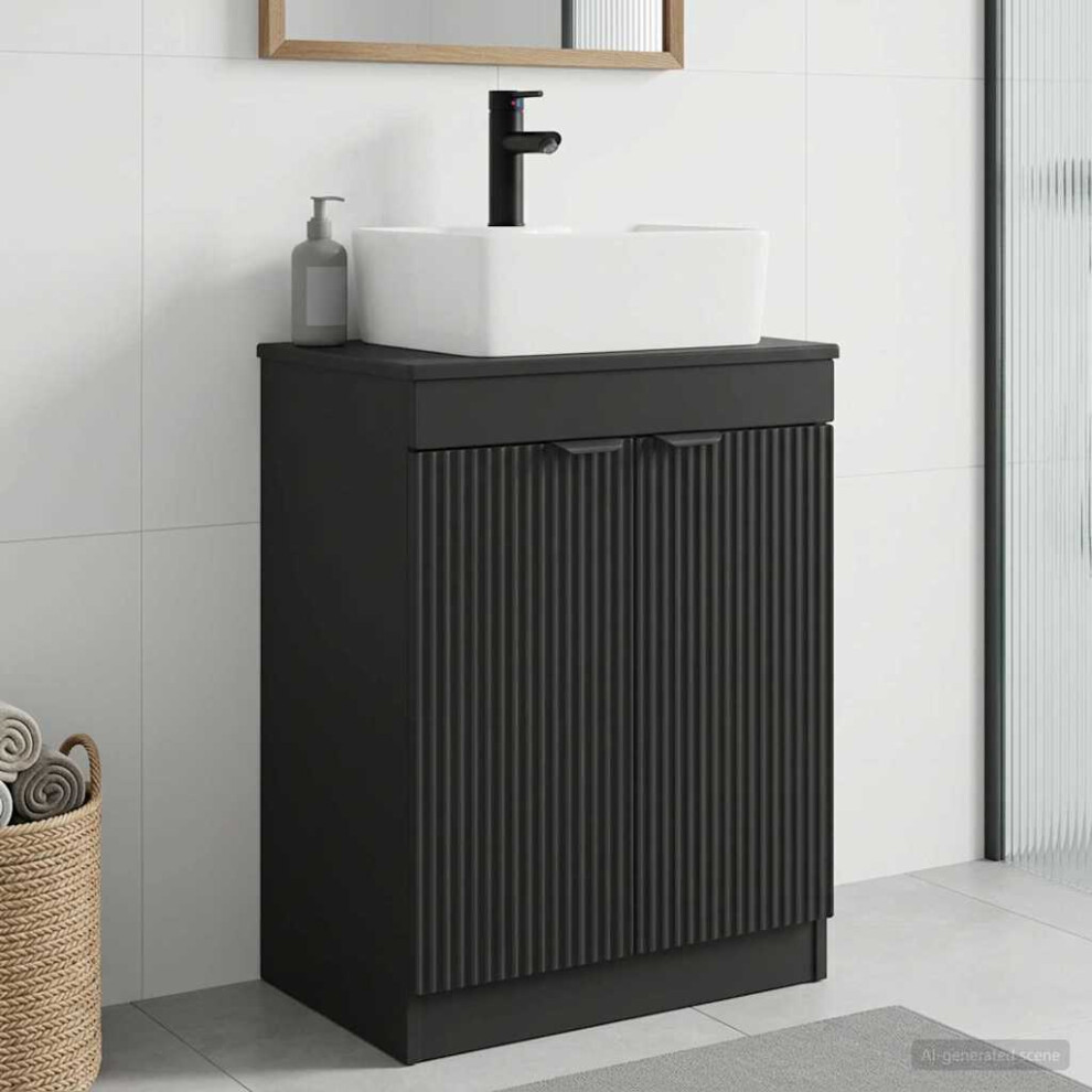 Vidaxl Bathroom Vanity With Sink 54 X 35 X 83 Cm Engineered Wood Black