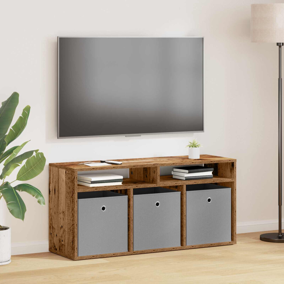 Vidaxl Lowboard With Drawer Old Wood 102 X 32 X 48.5 Cm