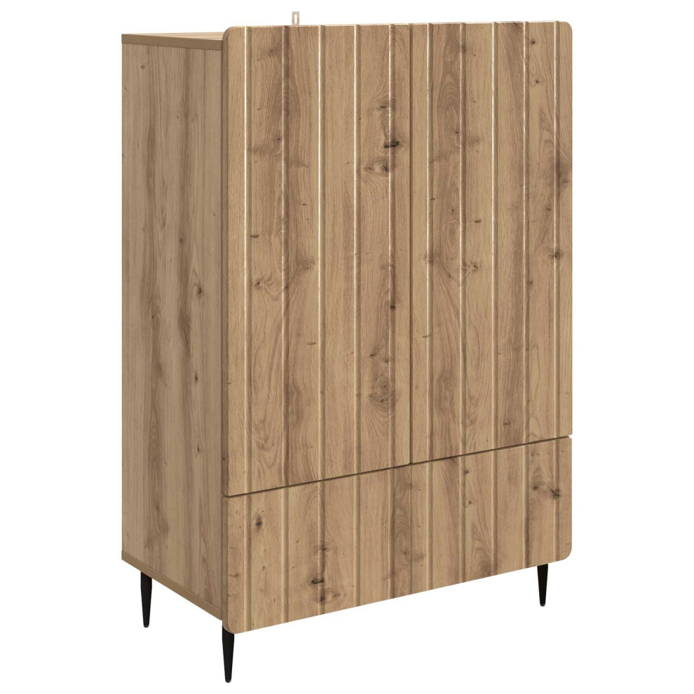 Vidaxl Sideboard Artisan Oak 66 X 34.5 X 97 Cm Engineered Wood