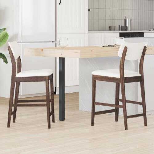 VidaXL vidaXL Dining Chairs 2 pcs Light Brown 48 x 49 x 95 cm