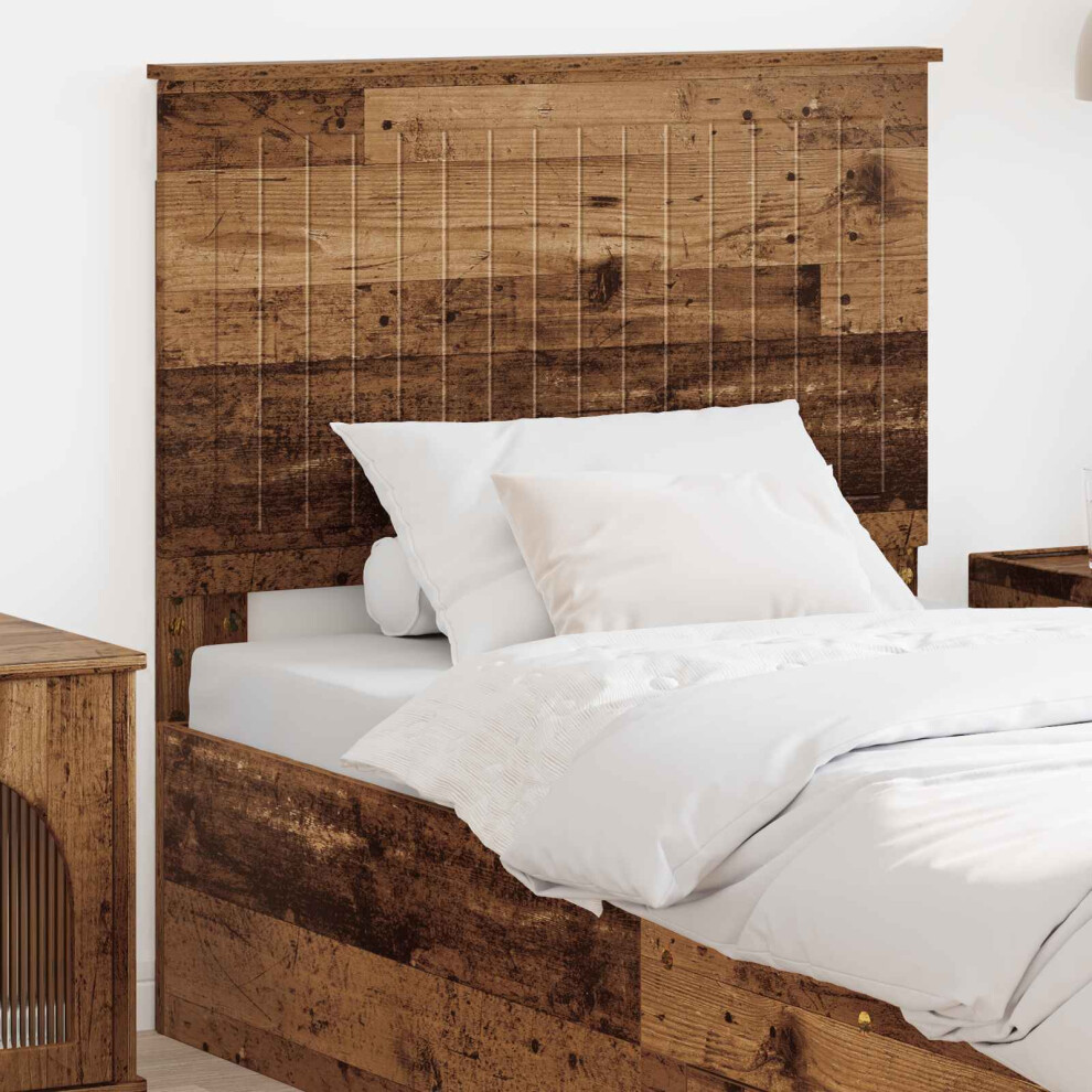 Vidaxl Headboard With Headboard Old Wood 90 Cm Engineered Wood