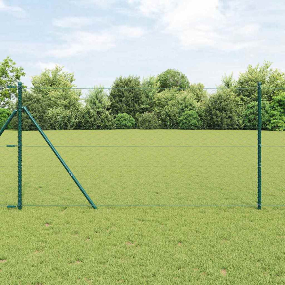 Vidaxl Ground Fix Welded Wire Fence 10 X 1.2 M (W X H)