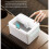Induction Trash Can Automatic Garbage Can Sturdy Durability Touch Trash Bin for Desktop Home Bedroom Bathroom, 6L 5