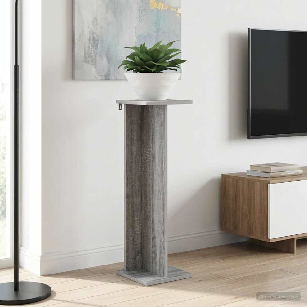 Vidaxl Plant Stand 2 Pcs Sonoma 25 X 25.5 X 80.5 Cm Grey