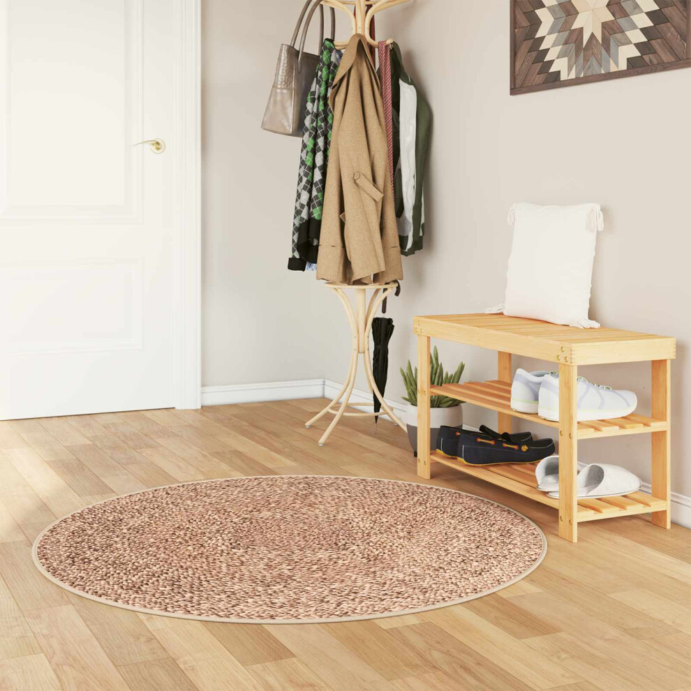 Vidaxl Rug Runner Marsa 120 X 120 Cm Polyester And Pvc Yellow