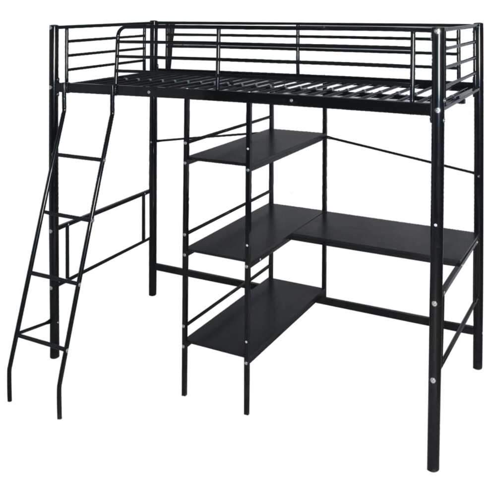 Vidaxl Bed With Mattress Black 200 X 90 Cm Metal