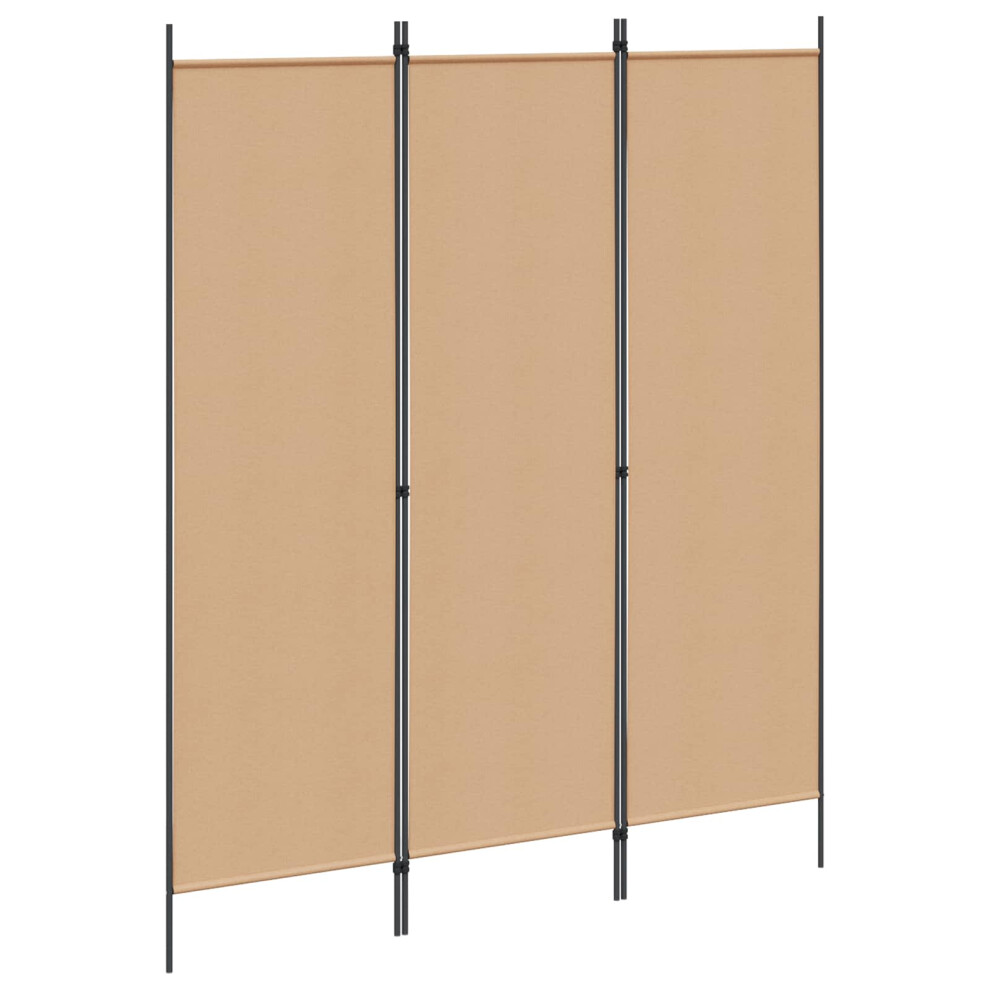 Vidaxl 3-Panel Room Divider Beige 150 X 180 Cm Fabric