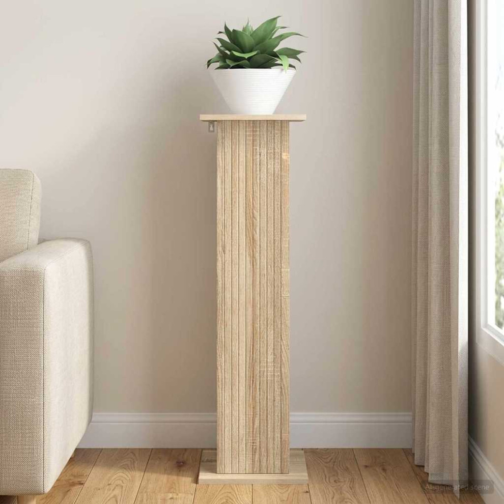 Vidaxl Plant Stand Sonoma Oak 30.5 X 30 X 100.5 Cm Engineered Wood