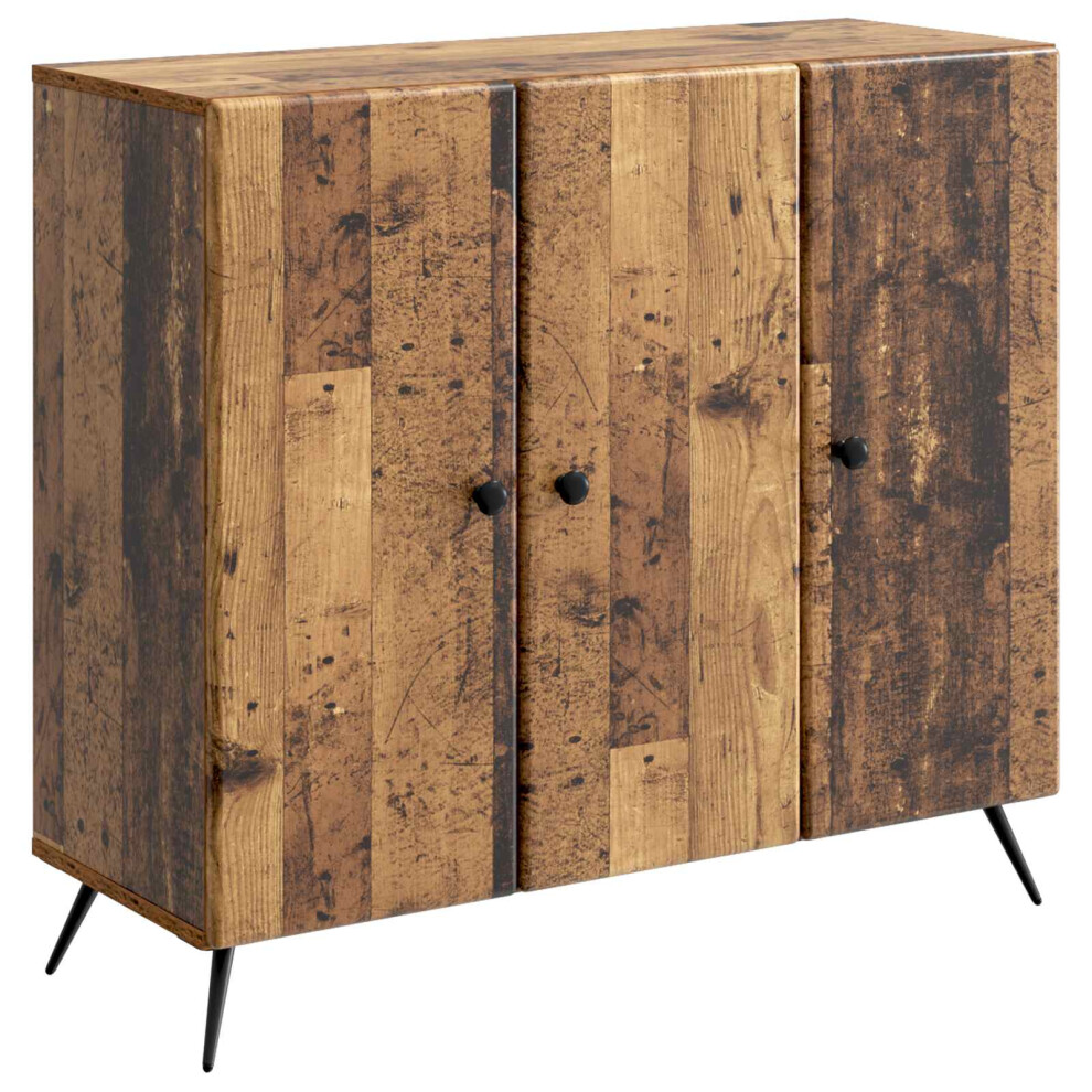 Vidaxl Sideboard Old Wood 89 X 34.5 X 80 Cm Engineered Wood