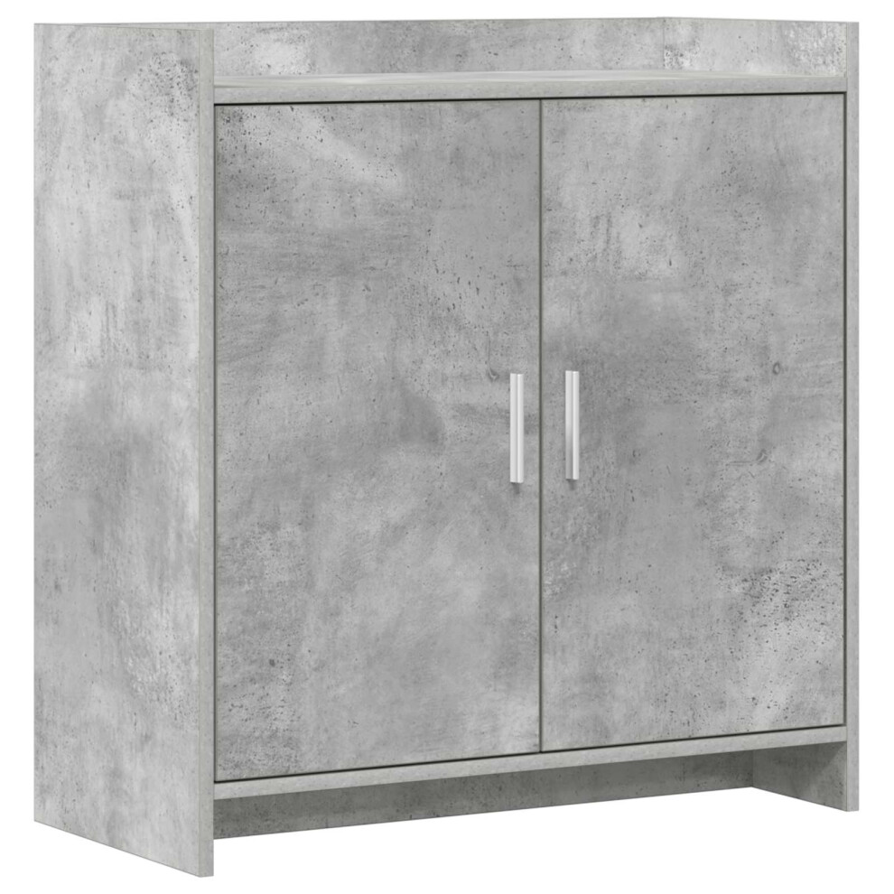 Vidaxl Sideboard Concrete 72 X 36 X 80 Cm Engineered Wood Grey