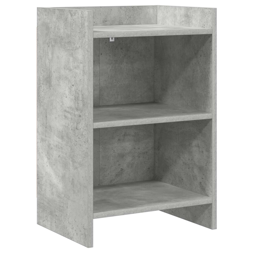 Vidaxl Bedside Tables Concrete 40 X 30 X 60 Cm Engineered Wood Grey