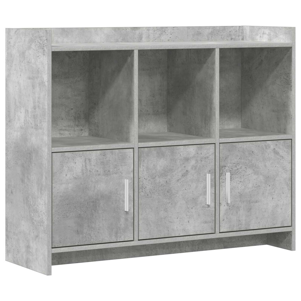 Vidaxl Sideboard Concrete 98.5 X 33 X 80 Cm Engineered Wood Grey