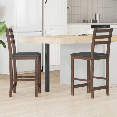 VidaXL vidaXL Dining Chairs 2 pcs Light Brown 40 x 47.5 x 99.5 cm