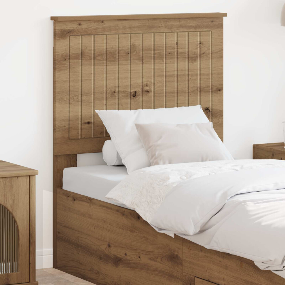 Vidaxl Headboard With Headboard Artisan Oak 75 Cm Engineered Wood