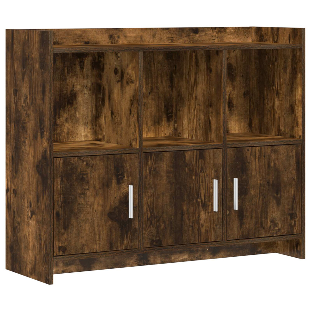 Vidaxl Sideboard Smoked Oak 98.5 X 33 X 80 Cm Engineered Wood