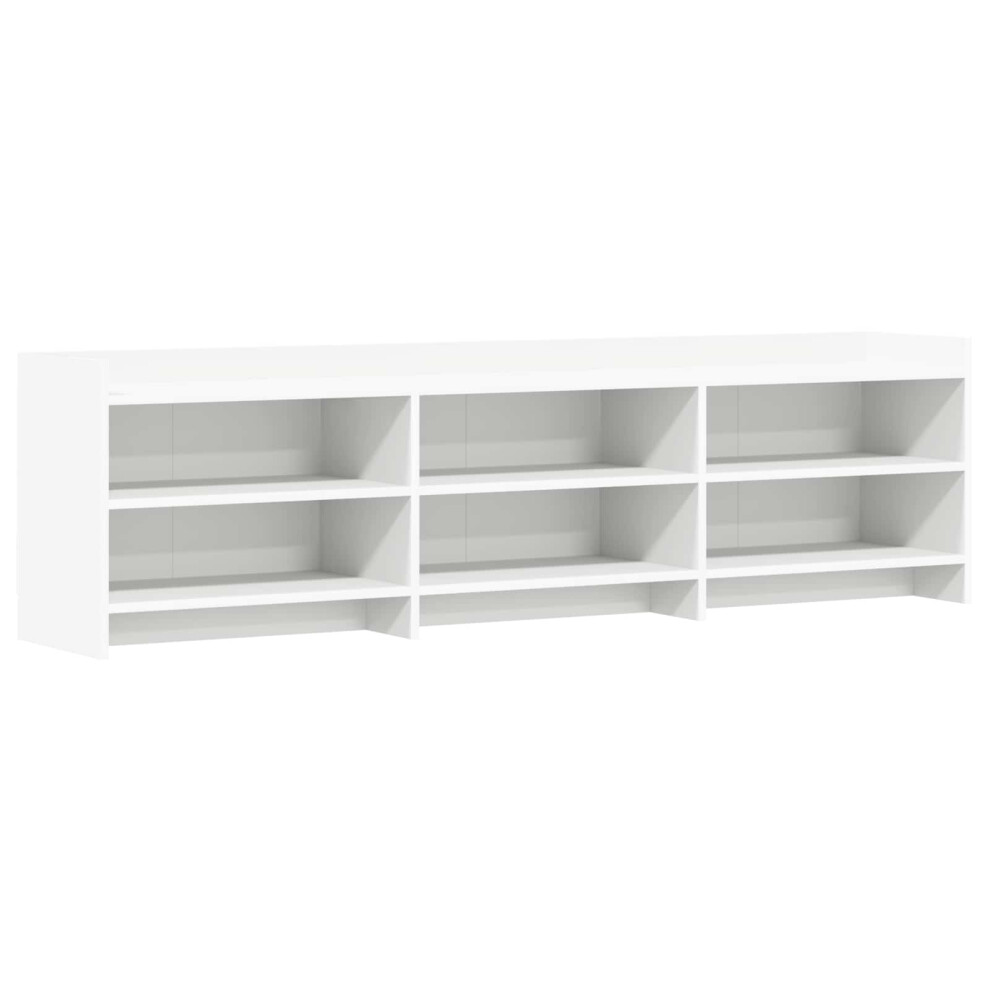 Vidaxl Tv Cabinet 168 X 33 X 47 Cm Engineered Wood White
