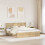 VidaXL vidaXL Bed Frame Sonoma Oak 200 x 200 cm Engineered Wood 3