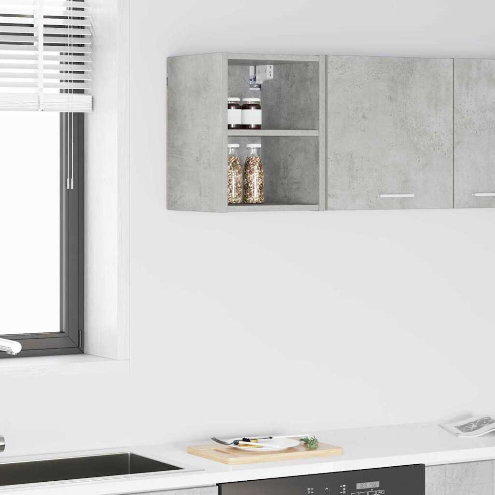 Vidaxl Hanging Cabinet Concrete 30 X 29.5 X 40 Cm Engineered Wood Grey