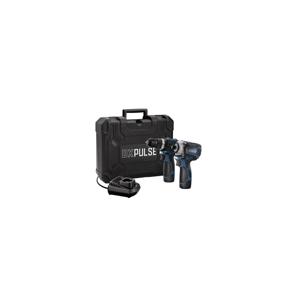 Draper Dxpulse Cordless Brushless Combi Drill & Impact Driver Kit