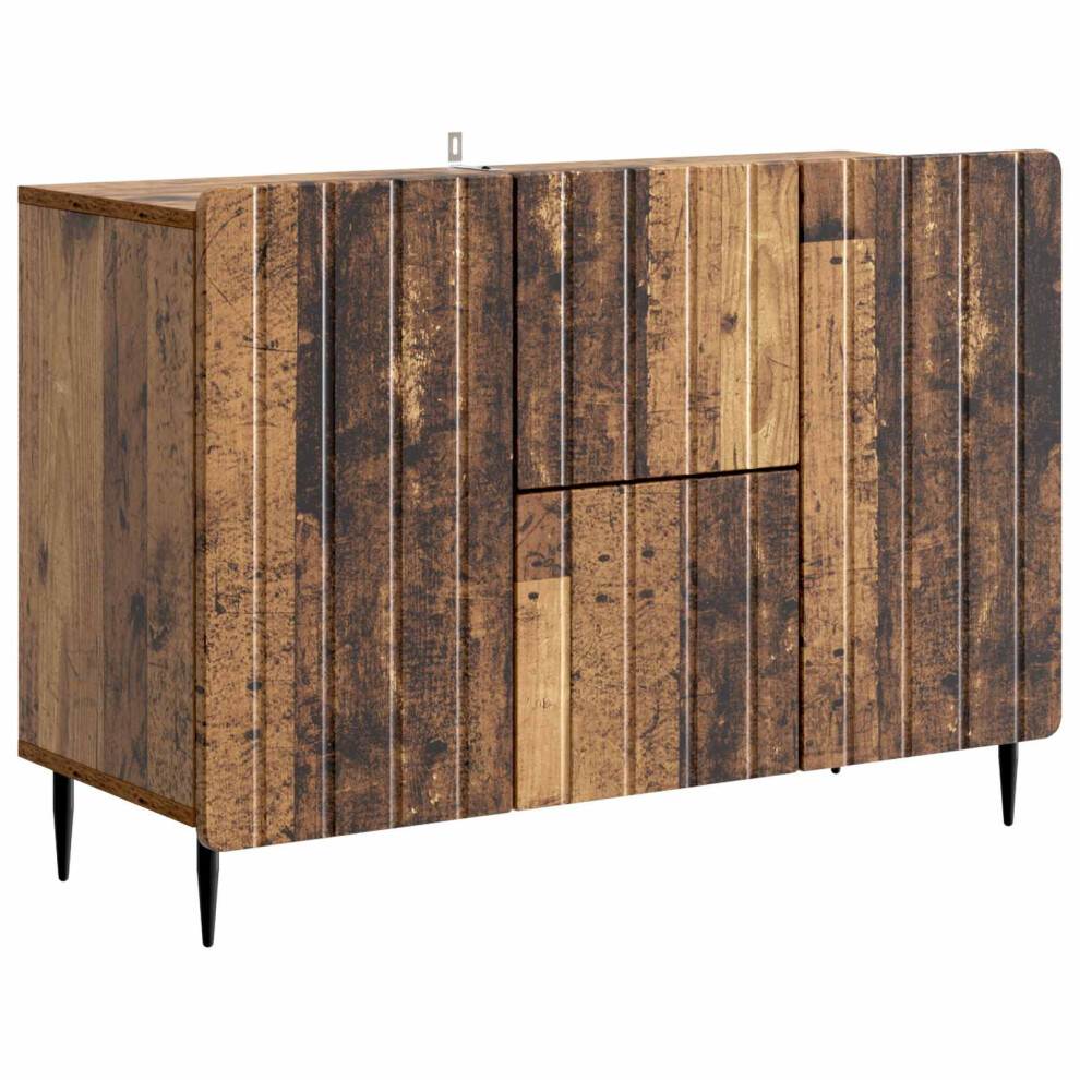 Vidaxl Sideboard Old Wood 89 X 34.5 X 62 Cm Engineered Wood